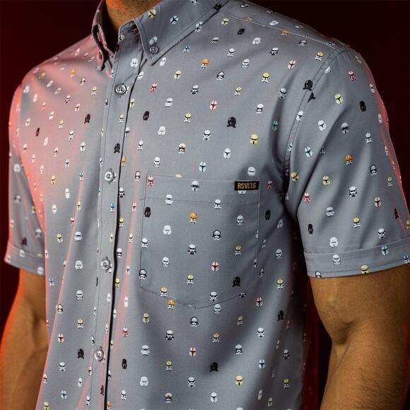 RSVLTS Star Wars Lil Troopers KUNUFLEX Short Sleeve Shirt Size 2XL Party Shirt - Picture 3 of 8